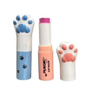 Magic Paw Print Lip Balm Duo - Blue and Pink